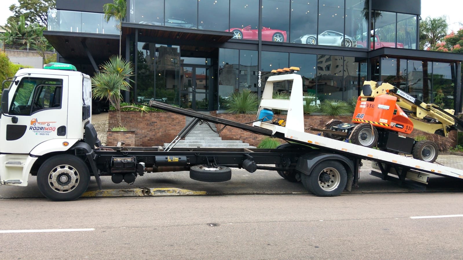 Transporte linha amarela Rodrimaq